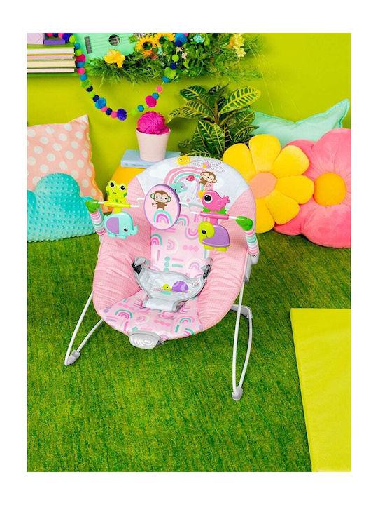 Bright Starts Електрически Релакс Бебе Paradise с Вибрация Pink Paradise за Дете до 9кг