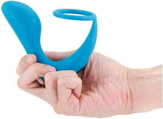 Ns Novelties Slingshot Ii Vibrator Anal cu Funcție Wireless Teal 21cm