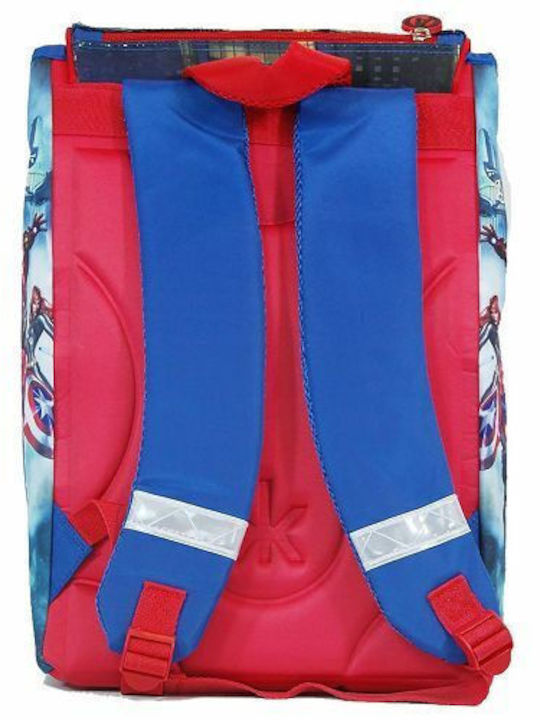 Avengers School Bag Backpack Elementary, Elementary Multicolored L31 x W17 x H42cm