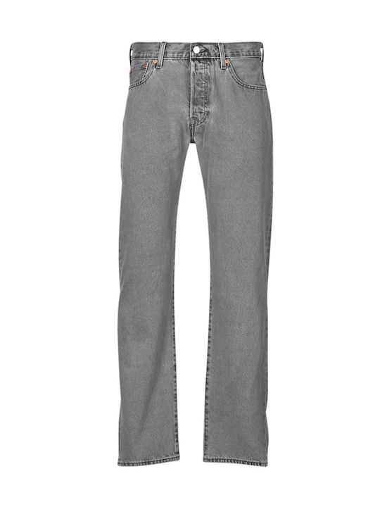 501 Men's Jeans Pants with Regular Straight Fit Gray