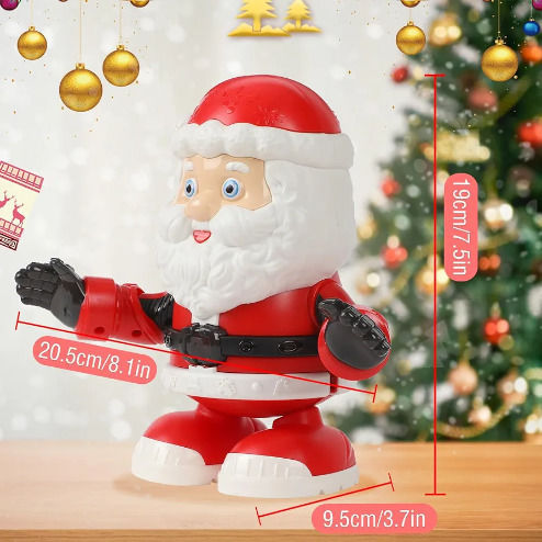 Leuchtender Dekorativer Weihnachtsmann Batterie mit Musik Rot Heiliger