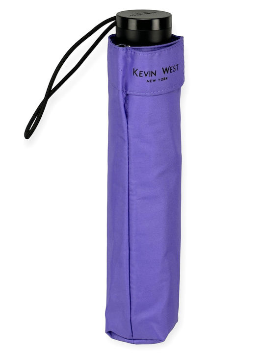 Kevin West Winddicht Regenschirm Kompakt L.PURPLE