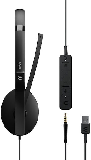 Epos ADAPT 165T USB II On Ear Multimedia Ακουστικά με μικρόφωνο και σύνδεση USB-A