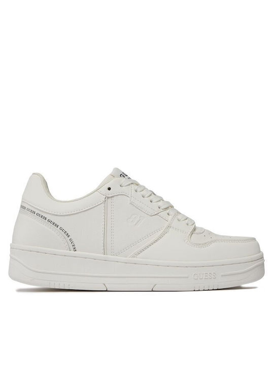 Guess Bărbați Sneakers Albe