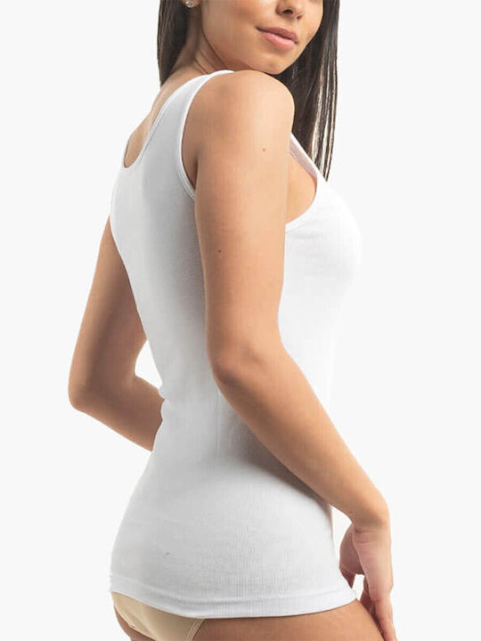 Γυναικεία Φανελάκια Λευκό με Τιράντα 2Pack