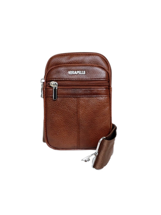 Paolo Bags Leather Men's Bag Shoulder / Crossbody Brown