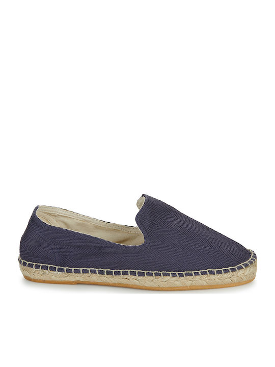 Stoff Herren Espadrilles in Blau Farbe