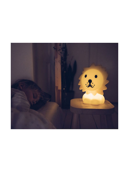 Mr Maria Led Kids Decorative Lamp Lion Yellow 16x19x25εκ.