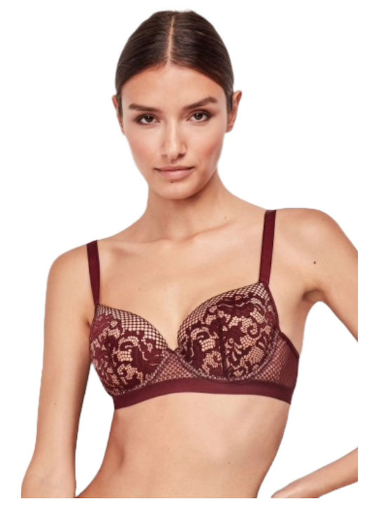 Gisela Push Up Bra Bordeaux