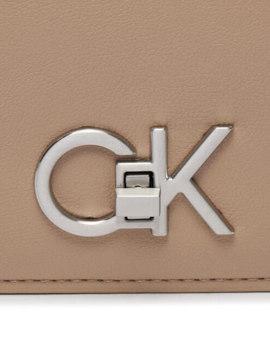 Calvin Klein Re-lock Γυναικεία Τσάντα Καφέ