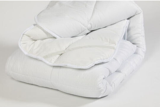 Epiplo-Fos Ανώστρωμα Διπλό Polyester με Λάστιχα Εφαρμογής 140x200x5εκ.