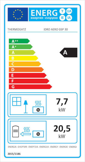 Thermogatz 30 GSP Idro-Aero Pellet Stove Fan Heater / Radiator 28.2kW
