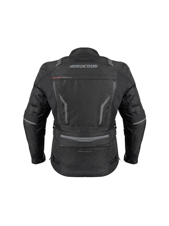 Nordcode Herren Motorradjacke 4 Jahreszeiten Schwarz