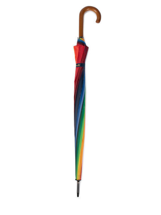 Happy Rain Umbrelă de ploaie with Walking Stick Multicolour