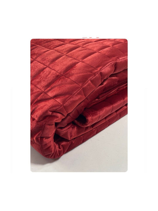 Decotelia Σετ Κουβερλί Υπέρδιπλο Κόκκινο 220x240cm 3τμχ
