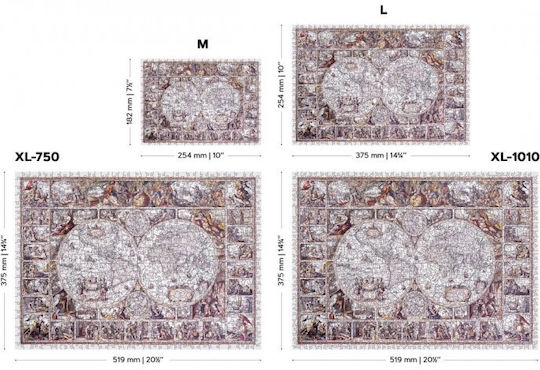 Puzzle Harta Epoca Explorării 2D 1010 Piese