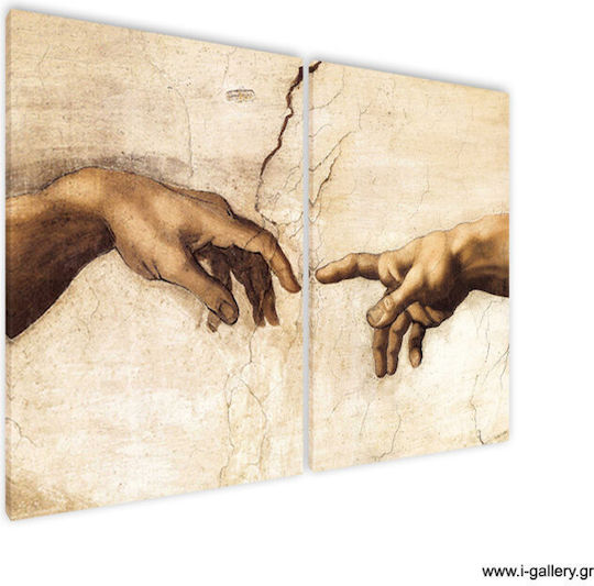 I-gallery The Creation Of Δίπτυχος Πίνακας σε Καμβά 50x70cm