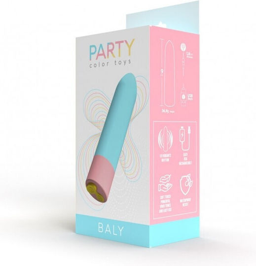 Party Color Toys Δονητής Bullet Μπλε