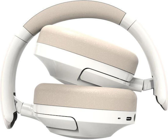 Creative Zen Hybrid 2 Wireless / Wired Over Ear Headphones with 67 hours of Operation and Quick Charge Cream