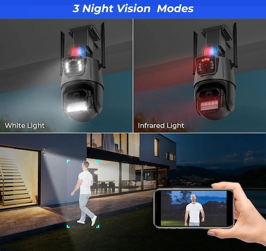 310777 IP Surveillance Camera Full HD+ 6MP with Two-Way Communication and Lens 3.6mm