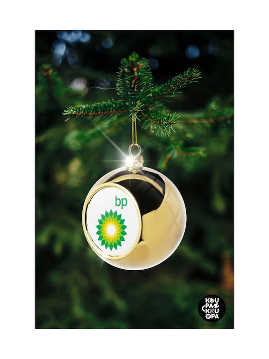 Πρατήριο Καυσίμων Bp Christmas Ball Ornament Gold