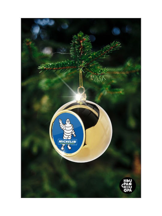 Michelin Christmas Ball Ornament Gold