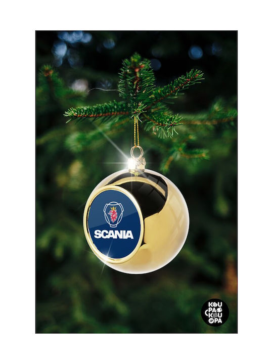 Scania Christmas Ball Ornament Gold