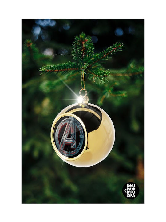 Avengers Christmas Ball Ornament Gold