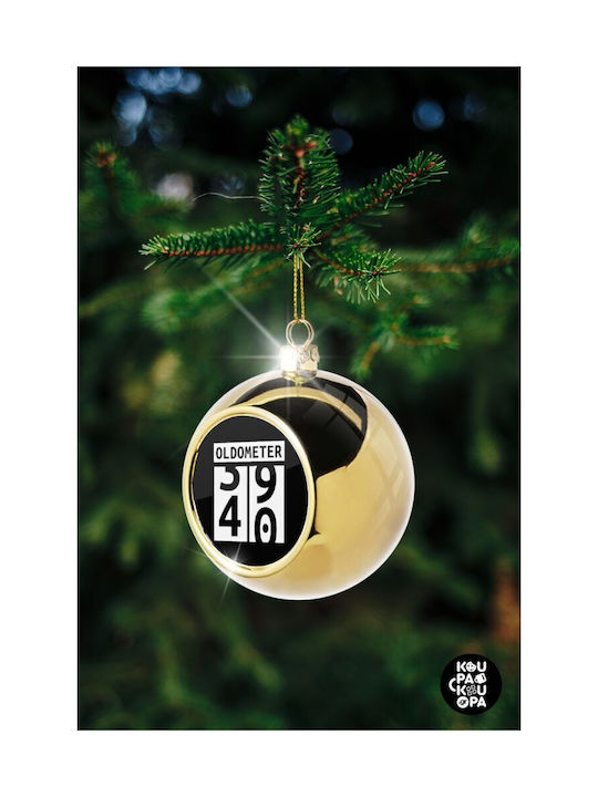 Oldometer Christmas Ball Ornament Gold