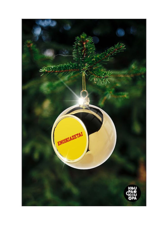 Ενοικιαζεται Weihnachtshänger Kugel Ornament Gold