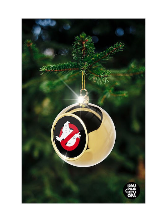 Ghostbusters Christmas Ball Ornament Gold