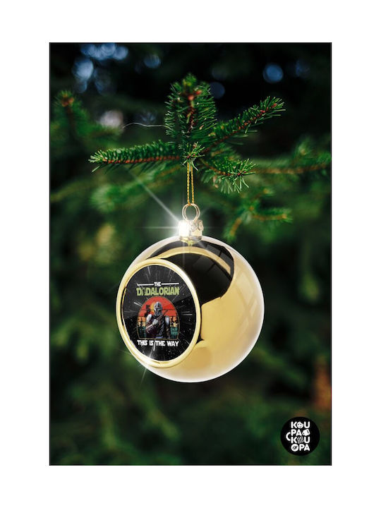 The Dadalorian Weihnachtshänger Kugel Ornament Gold