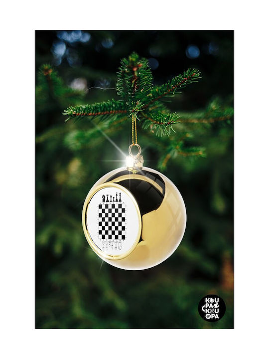 Σκάκι Christmas Ball Ornament Gold