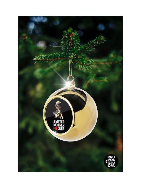 Pulp Fiction 2 Meter Mother F...r Christmas Ball Ornament Gold