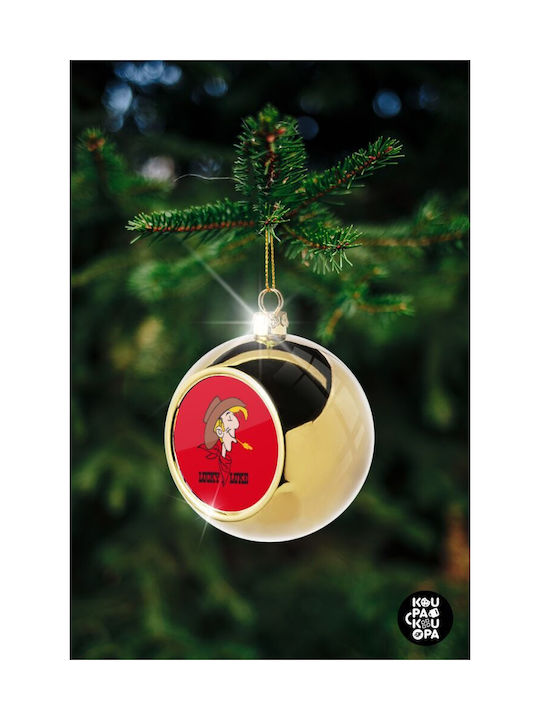 Λούκυ Λουκ Weihnachtshänger Kugel Ornament Gold