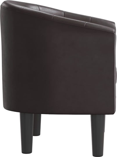 Armchair from Leatherette Coffee 70x56x68cm