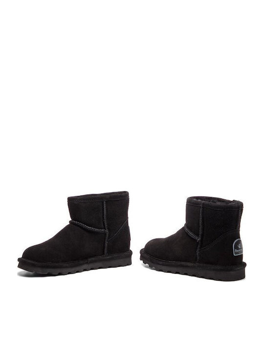 Suede Γυναικεία Μποτάκια Μαύρα