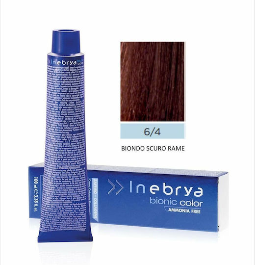 Inebrya Bionic Vopsea de Păr fără amoniac 6.4 Blond bronz închis 100ml