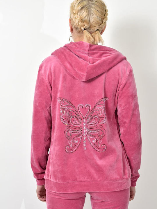 Set de Trening Catifea Pink