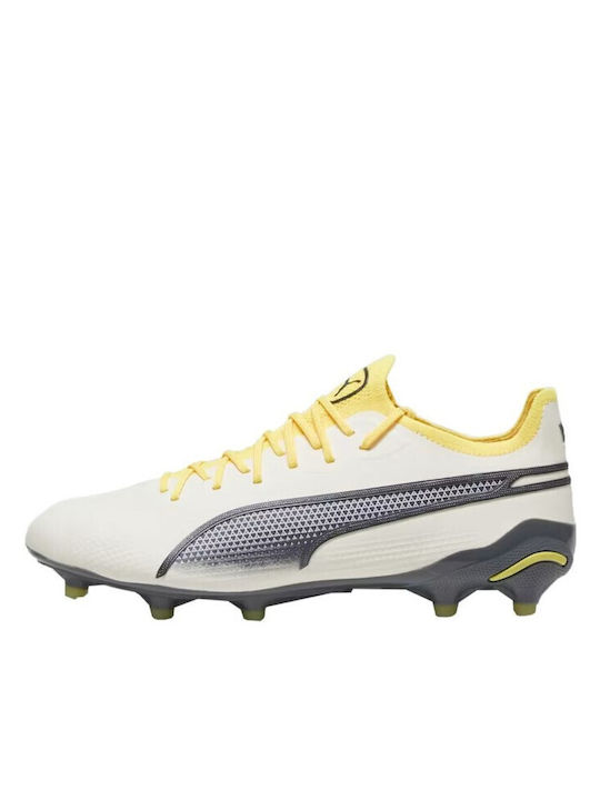 PUMA King Ultimate Football Shoes with Cleats Yellow