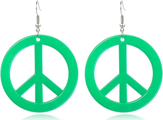 Carnival Earring Green 1pcs (Μiscellaneous Colors)