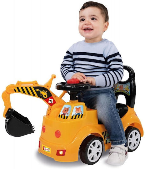 Lisciani Giochi Carotina Baby Bulldozer Autos Ride On Für 18+ Monate Mit Geräuschen Gelb
