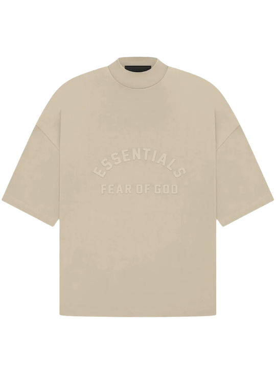 Fear of God Men's Short Sleeve T-shirt DUSTY BEIGE ES-0051