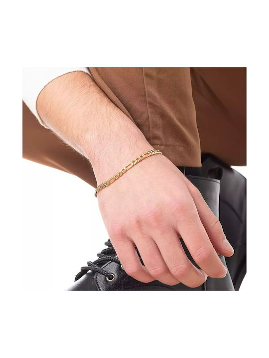 Oxzen Kette Hand aus Stahl Vergoldete Dünne mit einer Dicke von 5.5mm