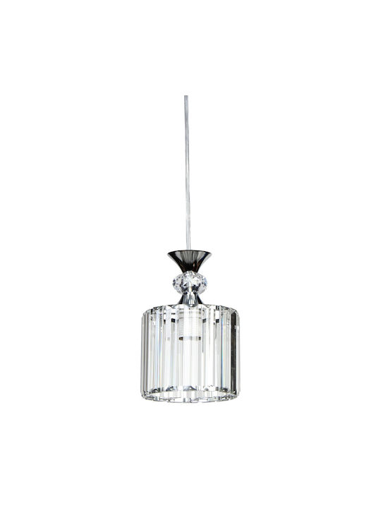 Keskor Pendant Light Silver with Socket E27 13x20cm