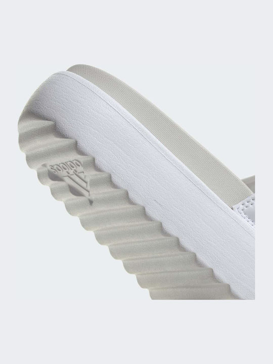 Adilette Women's Platform Slides White