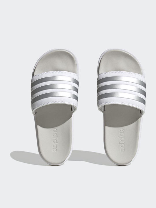 Adilette Women's Platform Slides White