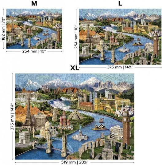 Puzzle pentru Copii 75buc Wooden City