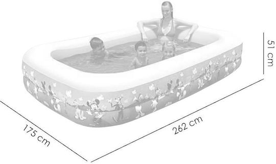Bestway Children's Swimming Pool 778L Inflatable 262x175x51cm White