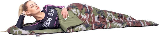 Springos Sac de dormit Single 2 Sezoane Camouflage